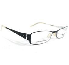 Morel Eyeglasses Frames LIGHTEC 6591L NW 113 Black White Rectangular 49-16-135 - £88.21 GBP