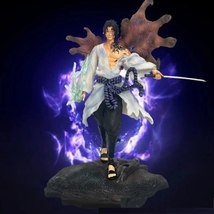 24cm Anime Naruto Figure Tiemu Uchiha Sasuke Action Statue Model Doll Toys - £33.86 GBP
