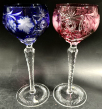 Nachtmann Traube Cut to Clear Crystal 8 1/4&quot; Tall Hock Wine Glasses Choi... - €76,97 EUR