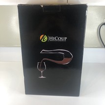 Wine Decanter Hand Blown Carafe Aerator Modern U Shape Crystal Glass By Hicoup - £22.41 GBP