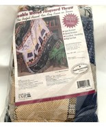 New Double Woven Jacquard Throw “Back To School” American Weavers Made I... - $26.98 CAD