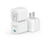 USB C Anker 3-Pack Fast Charger with Foldable Plug, PowerPort III 20W Cu... - $38.99