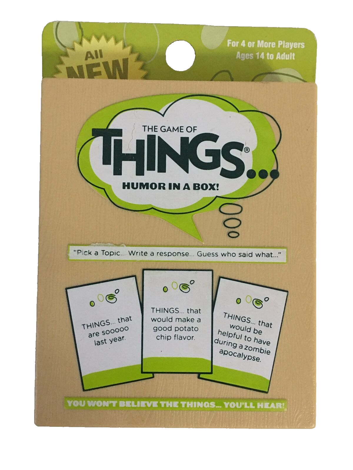 The Game Of Things ...Humor In A Box Card Game Expansion Deck 1 - $15.84