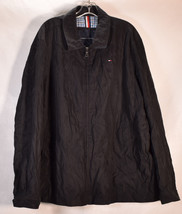 Tommy Hilfiger Mens Collared Parka Jacket Black 3XL - $59.40