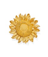 Asprey 18k Gold Sunflower Brooch (50g) and 18k Gold Sunflower Ear Clips ... - $406,442.74 MXN