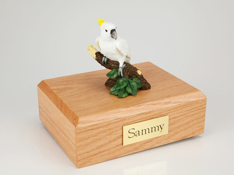 Cockatoo Parrot Figurine Bird Pet Cremation Urn Avail in 3 Diff Colors &amp;... - $169.99+