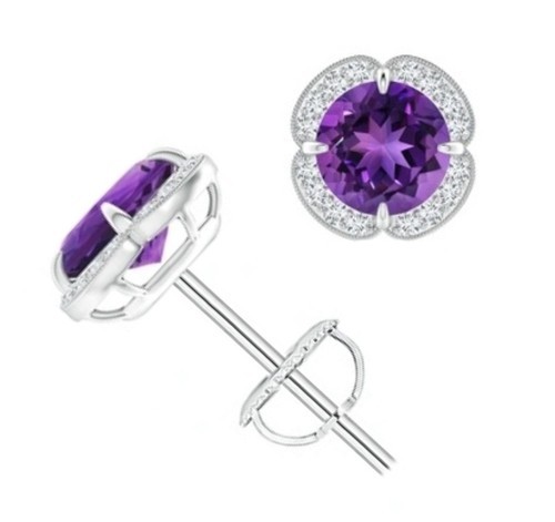Evil Eye Luck Charm CZ & Blue Nano Crystal 925 Sterling Silver 9mm Stud Earrings Item image 4