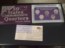 50 States Commemorative Quarters - Platinum Edition - 2007 - £12.22 GBP