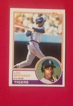1983 Topps Lou Whitaker #509 Detroit Tigers FREE SHIPPING - £1.40 GBP