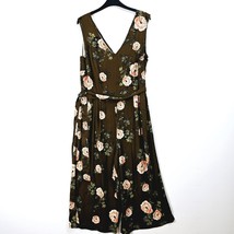 TU - NEW - Khaki Floral Jumpsuit - UK 14 - $18.57