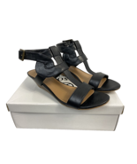 Versona Strappy Low Wedge Faux Leather Sandal Women&#39;s Size 9 - $25.79 CAD