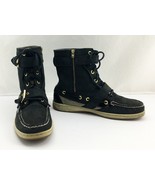 Sperry Top-Sider Black Huntley Buckle Side Zip Deck Ankle Boots - Women&#39;... - $722.54 MXN