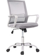 Smugdesk Ergonomic Mid Back Breathable Mesh Swivel Desk Chair with Adjus... - £49.37 GBP