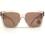 PRADA Sunglasses SPR 247 13I-08M Oversized Clear Pink Square Frames Viol... - $140.03