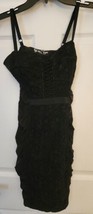 NWOT Victoria&#39;s Secret Women&#39;s Black Lace Corset Built In Bra LBD Dress Size XS - £39.96 GBP