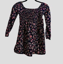 GAP Girls Large 10 12 Dress Long Sleeve Kids Floral Print Smock Easter S... - $12.29 CAD