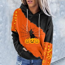 R womens long sleeve drawstring sweatshirts halloween teens girls hooded pullovers tops thumb200