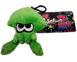 Nintendo Splatoon Green Squid Plush Toy Purse Clip On KeyChain 5&quot;  New - $6.95