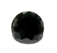 3.40ct Black Diamond - Natural Loose Fancy Black (Not Treated) Color Round - £7,265.21 GBP