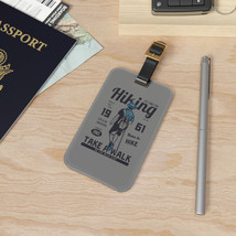 Retro Luggage Tag for Natural Born Hikers, 100% Acrylic, Glossy Finish, ... - £17.33 GBP