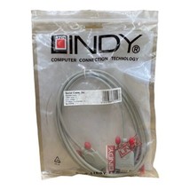 Lindy Computer Connection Serial Extension Cable 9DM/9DF 2m 1:1 31519 - $16.03