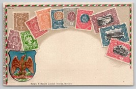 Country Stamps Array of Mexico with Crest Postcard E26 - £10.34 GBP