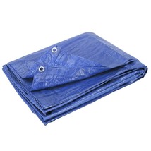 Multi-Purpose Waterproof Blue Poly Tarp with Grommets Covers 8&#39; Feet x 1... - £11.79 GBP