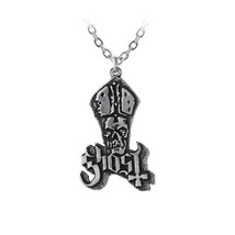 Alchemy Gothic PP522 Ghost Band Pendant Necklace Band Rock England - £20.02 GBP