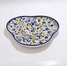 Palestinian Ceramic - Serving Dish Candy Decorated Art Blue Tray Made In Hebron - £28.97 GBP