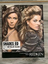 REDKEN Shades Eq Metallic Glam Shade Chart Pamphlet Book Vintage - $19.79