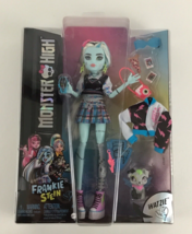 Monster High Frankie Stein with Pet Dog Watzie Generation 3 Reboot Doll 2022 New - £47.44 GBP