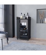 Black Willow Park Glass Door Bar Cart - $315.35 CAD