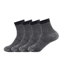 Men&#39;S Merino Wool Hiking Socks-Thermal Warm Crew Winter Ankle Socks For Trekking - £44.09 GBP