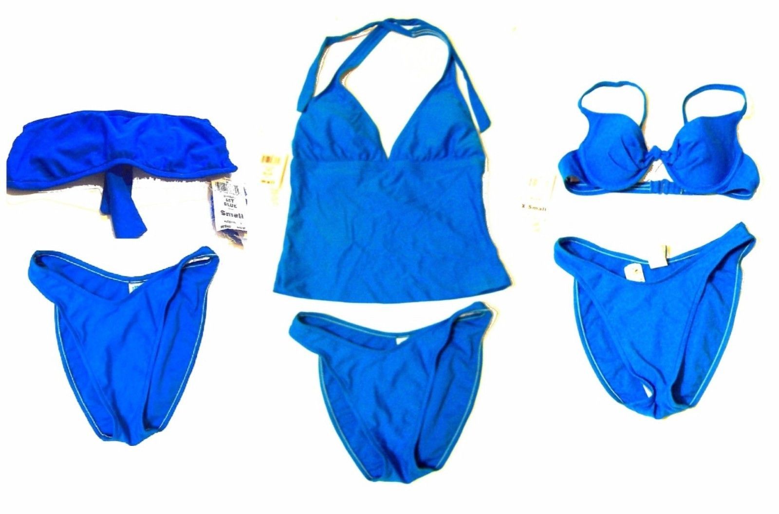 Sunsets Blue, Royal & Periwinkle Swimsuit Separates XS-XL 34D,36D,38D,E-Cup NWT