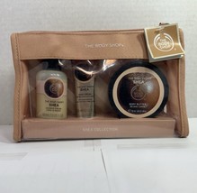 The Body Shop travel Gift set Shea shower Cream-hand Cream Body Butter nwt - $20.57