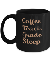 Coffee Teach Grade Sleep black coffee mug, coffee cup 11oz and 15oz  - £15.97 GBP