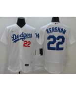 Dodgers #22 Clayton Kershaw Home Jersey Old Style Uniform White - $45.00