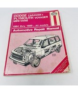 Dodge Caravan  Plymouth Voyager 1984-1989 Automotive Repair Manual Hayne... - £9.27 GBP