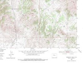 Birdseye Pass Quadrangle Wyoming 1951 USGS Topo Map 7.5 Minute Topographic - $23.99