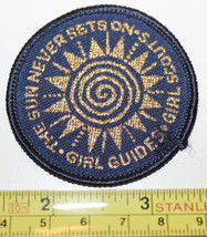 Girl Guides Scouts The Sun Never Sets On Patch Badge - $11.46