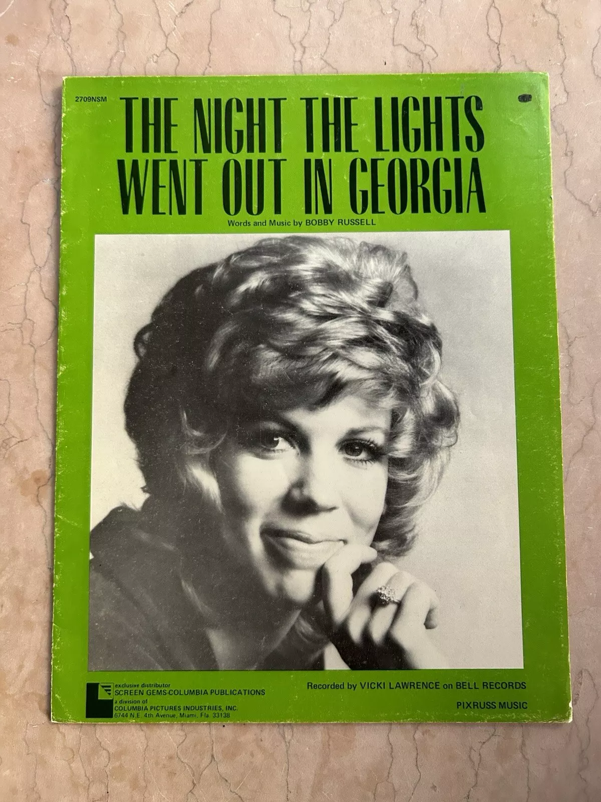 The Night The Lights Went Out In Georgia (sheet music) - $8.00