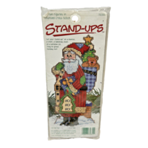 Vintage 1996 Stand Ups Christmas Santa Counted Cross Stitch Kit New Old Stock - £12.93 GBP