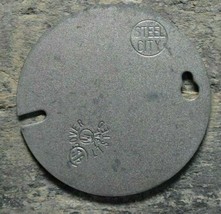 CBP Concrete Box Cover Plate STEEL CITY Circular Small 3.5&quot; - £6.32 GBP