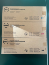 Genuine Dell C3760n/C3760dn/C3765dnf Toner Cartridge Color C M K. Lot Of... - $2,350.82 MXN