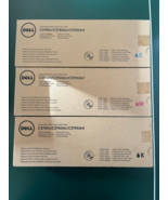 Genuine Dell C3760n/C3760dn/C3765dnf Toner Cartridge Color C M K. Lot Of... - $2,350.82 MXN