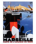 3541.Vintage 18x24 Poster.Room wall art design.MARSEILLE.French.Home art... - £22.05 GBP
