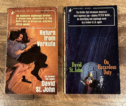LOT of 2 Vintage David ST. JOHN Paperback Books 1965 - £12.83 GBP