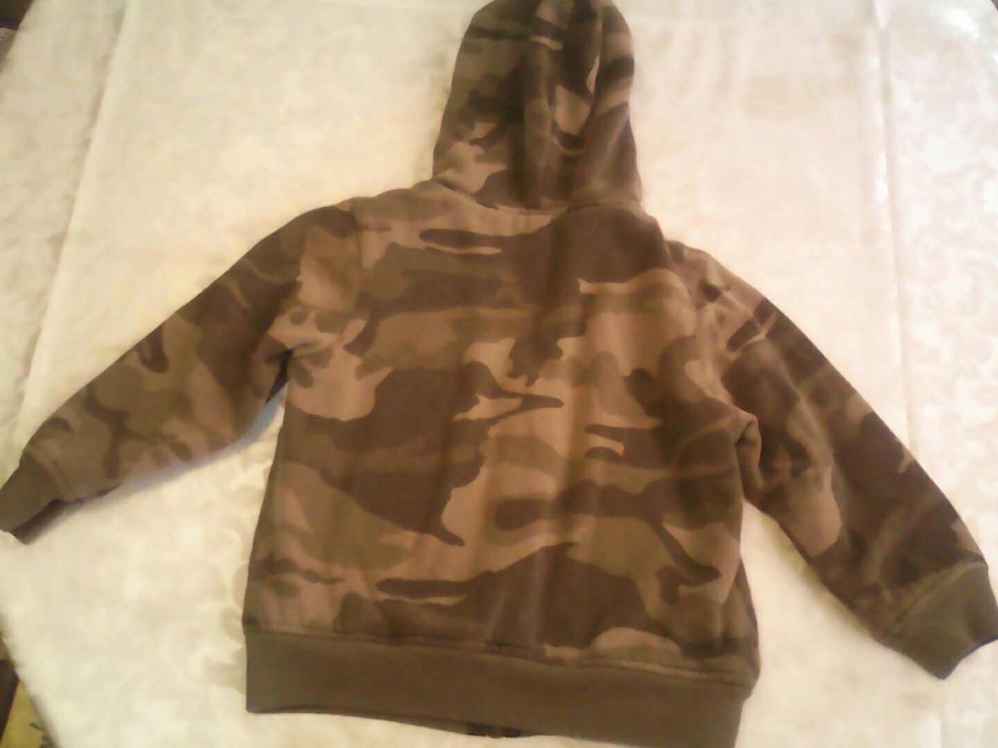 Boys Faded Glory jacket Size 4/5 Camouflage zipper hoody jacket - $7.99