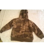Boys Faded Glory jacket Size 4/5 Camouflage zipper hoody jacket - £6.29 GBP