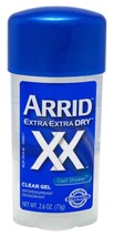 Arrid Deodorant 2.6 Ounce Gel Clear XX Cool Shower (76ml) (6 Pack) - £35.96 GBP